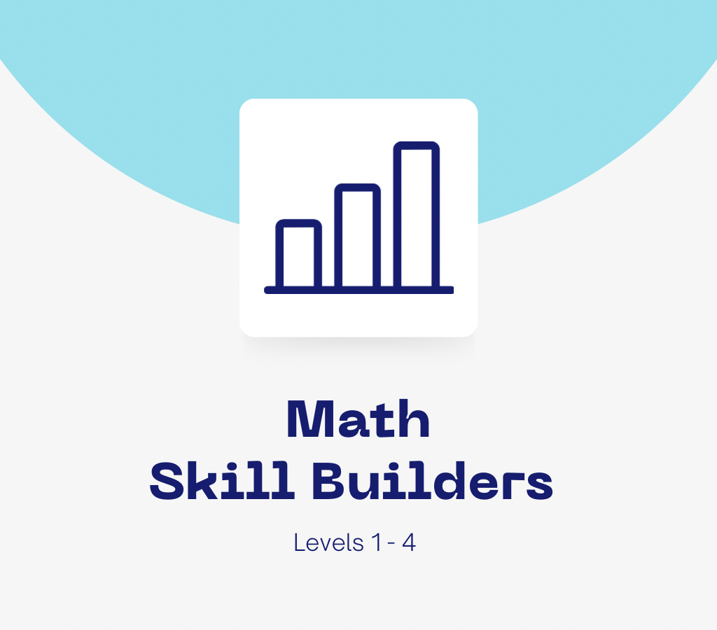 Math Skill Builders Level 1-4 icon with bar graph